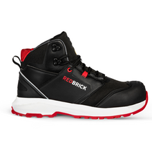 Redbrick Pulse Overnose Sneaker Hoog S3 + KN ESD 32324 Zwart/Rood