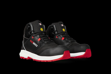 Redbrick Pulse Overnose Sneaker Hoog S3 + KN ESD 32324 Zwart/Rood